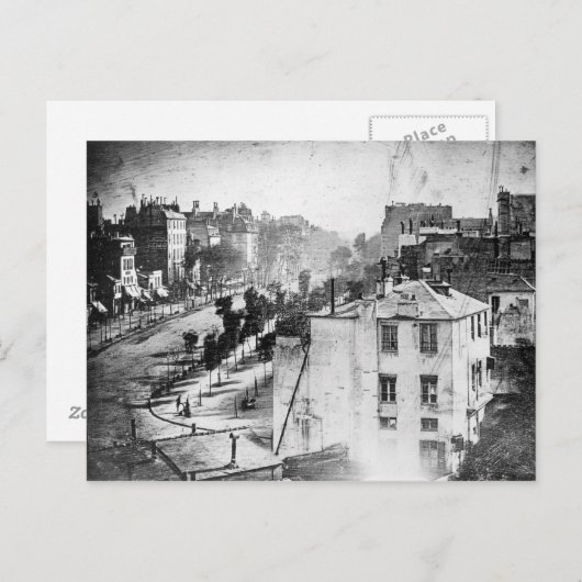 ダゲールブーレバードデュテンプルファースト写真 ポストカード (正面/裏面)