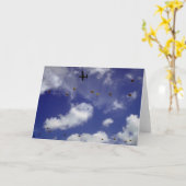 ダコタからパラシュートジャンプ，空挺師団， A カード (黄色い花)