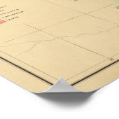 ダコタのブラックヒルズの地質図 ポスター (角)