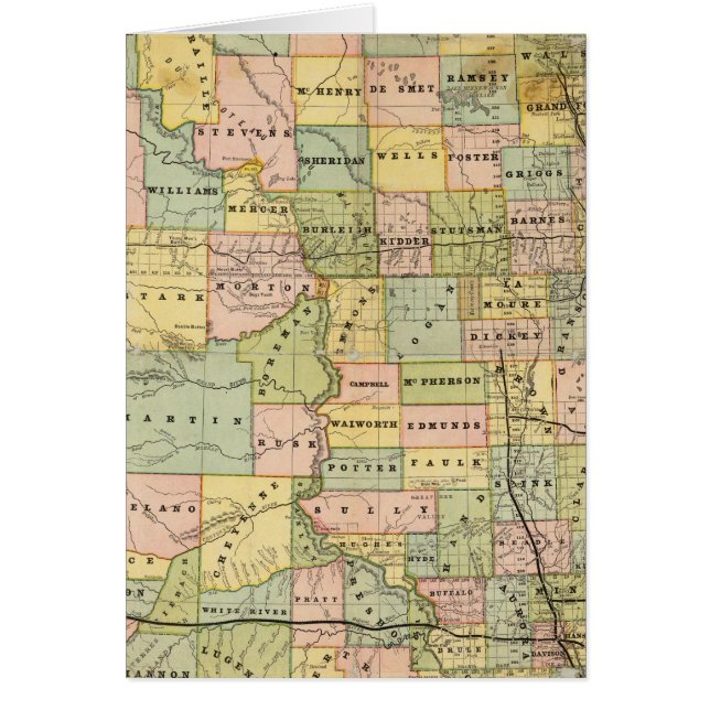 ダコタの地図 (正面)