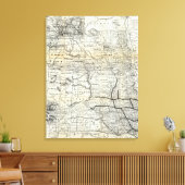 ダコタの正しい地図 キャンバスプリント (インサイチュ (リビング))