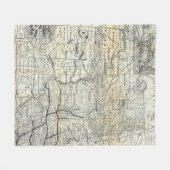 ダコタの正しい地図 フリースブランケット (正面(横))