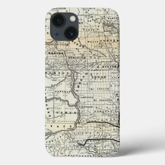 ダコタの正しい地図 Case-Mate iPhoneケース (裏面)