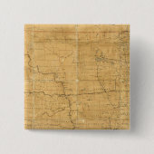 ダコタ州のポスト路線地図 缶バッジ (正面)