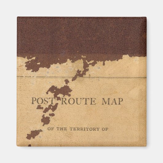 ダコタ州の郵便路線図 マグネット (正面)