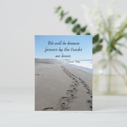 ダコタ部族引用文はがき ポストカード (スタンド正面)