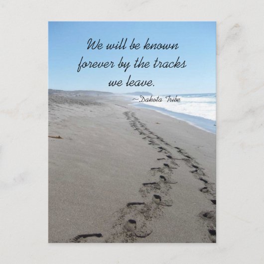 ダコタ部族引用文はがき ポストカード (正面)