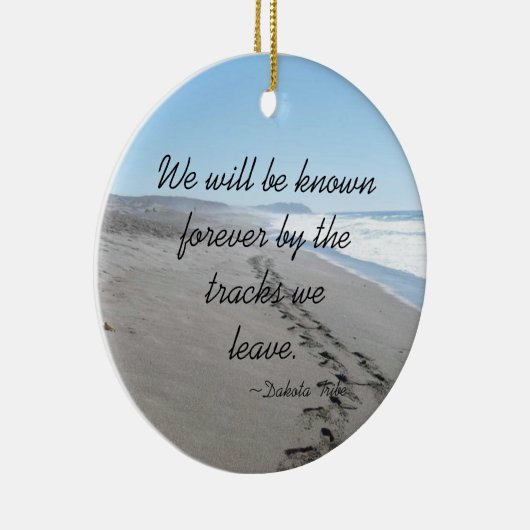 ダコタ部族引用文オーナメント セラミックオーナメント (右)