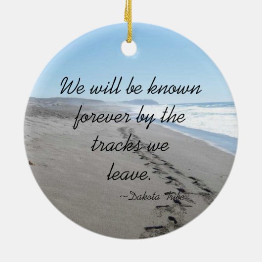 ダコタ部族引用文オーナメント セラミックオーナメント (裏面)