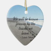 ダコタ部族引用文ハートオーナメント セラミックオーナメント (右)