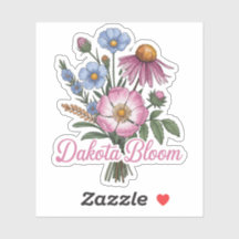 ダコタ・ワイルドフラワーの花開き - ボヘミアンフローラル・プレーリーデザイン