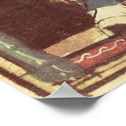 ダゴベルト1世、王のフランクが王国を受け取る ポスター (角)