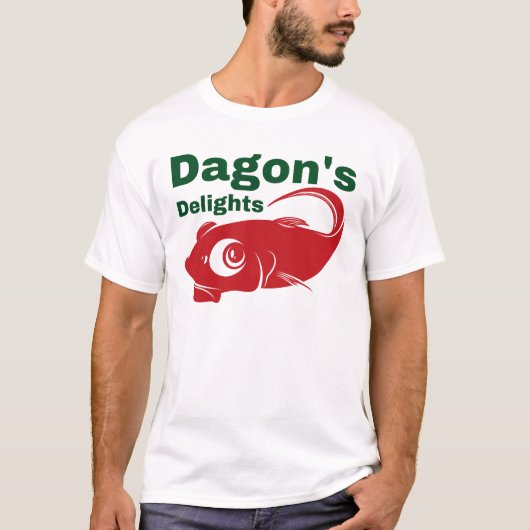 ダゴンの幸せシーフード Tシャツ (正面)