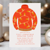 ダサいイルミネーションのクリスマススウェットパーティー 招待状