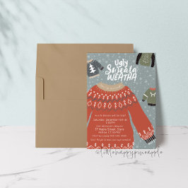 ダサいクリスマススウェター・パーティーのご招待 招待状