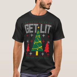 ダサいクリスマススウェットを着て Tシャツ