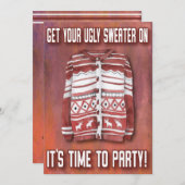 ダサいクリスマススウェットパーティー 招待状 (正面/裏面)