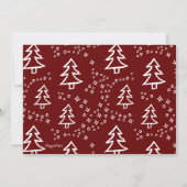 ダサいクリスマススウェーター招待状 招待状 (裏面)