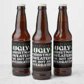 ダサいクリスマスセーターは大人気で過大評価だなんて ビールラベル (ボトル)