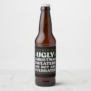 ダサいクリスマスセーターは大人気で過大評価だなんて ビールラベル