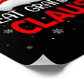 ダサいスウェットクリスマスお揃いコスチューム グレート グラン ポスター (角)