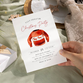 ダサいセーター クリスマス ホリデーパーティー 招待状