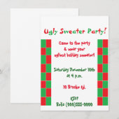 「ダサいニットパーティー」招待状 招待状 (正面/裏面)