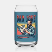 ダサいパパジョーク レトロユーモア ヴィンテージな雰囲気 ガラス缶 (正面)