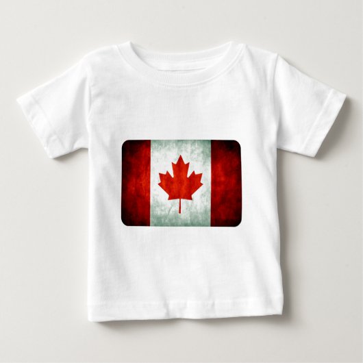 ダサかっこいいカナダの旗 ベビーTシャツ (正面)