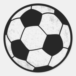 ダサかっこいいサッカーデザイン ラウンドシール