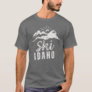 ダサかっこいいスキー+アイダホ Tシャツ