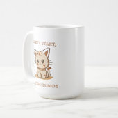 ダサかっこいいスタートからおしゃれなフィニッシュ コーヒーマグカップ (正面左)