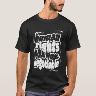 ダサかっこいい人権デザイン 白文字ダサプリント Tシャツ