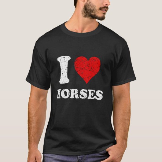ダサかっこいい馬が好きな人向けデザイン Tシャツ (正面)