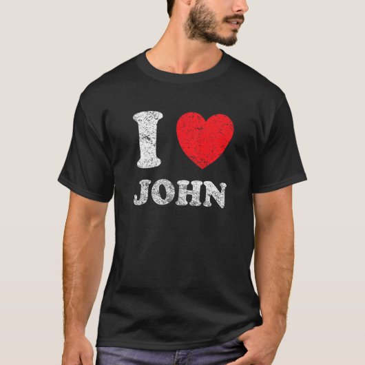 ダサかっこいい グランジダサダサスタイル ジョンが好き Tシャツ (正面)