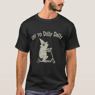 ダサかわカエル ダラダラが好きなカエルの面白いミーム Tシャツ