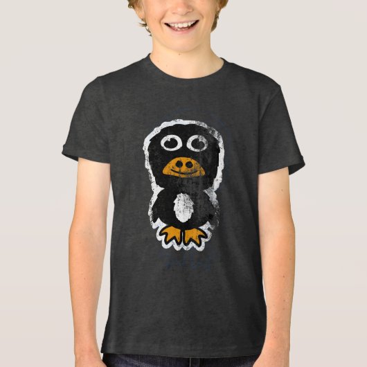 ダサかわキャラクター ペンギン 9 トライブレンドＴシャツ (正面)