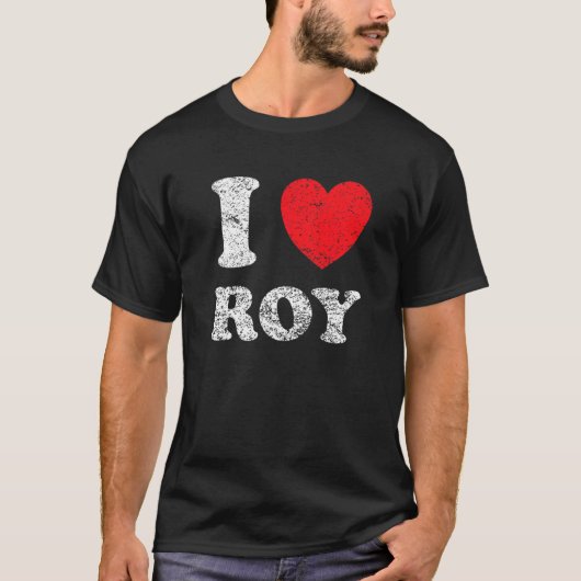 ダサかわグランジダメージデザイン ロイが好き Tシャツ (正面)