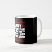 ダサ可愛いクリスマスセーターは大人気で今っぽい コーヒーマグカップ (正面右)