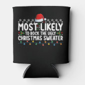 ダサ可愛いクリスマスセーターを着こなす人 缶クーラー (正面)