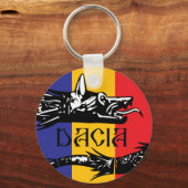 ダシアン・ウルフ – tricolor国旗 キーホルダー (正面)