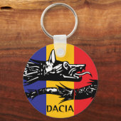 ダシアン・ウルフ – tricolor国旗 キーホルダー (正面)
