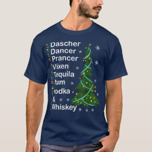ダシャダンサープランサーヴィエンウィスキーウォッカTequilaAl Tシャツ