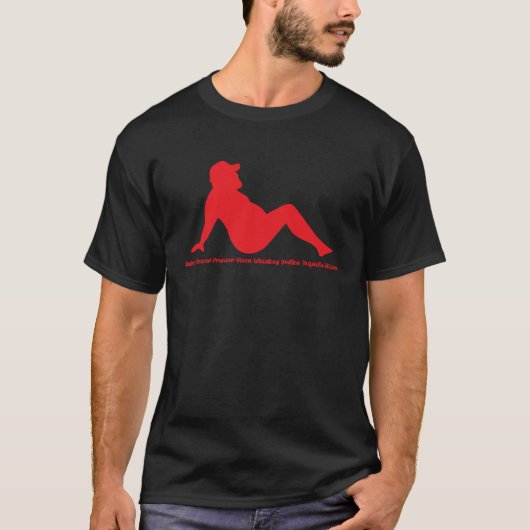 ダシャダンサーPancer Vixenウイスキーウォッカ・テキーラ Tシャツ (正面)