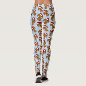 ダシュンサンタかわいいクリスマスウィーナードッグホリデー レギンス (裏面)