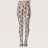 ダシュンサンタかわいいクリスマスウィーナードッグホリデー レギンス (正面)