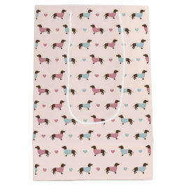 ダシュンズとハート ミディアムペーパーバッグ