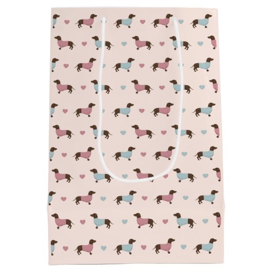 ダシュンズとハート ミディアムペーパーバッグ (裏面)