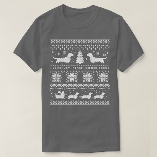 ダシュンズ醜いクリスマスセーター Tシャツ (デザイン正面)