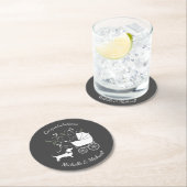 ダシュンダベビーシャワーウィーナードッグ男女兼用 ラウンドペーパーコースター (インサイチュ)